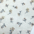 100% Nylon Flower Printing Diamond Checked Knitted Fabric